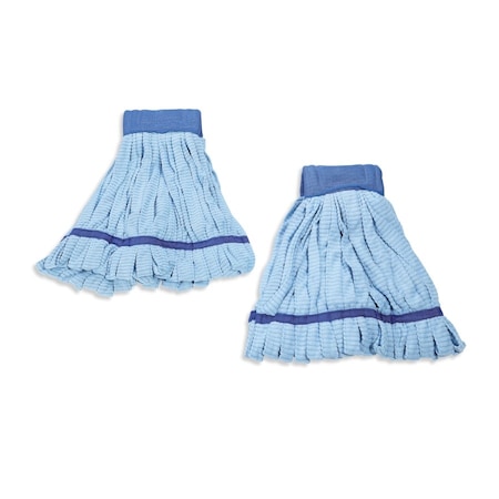 Pig Refill for Microfiber Tube Mop for Water Blue 16" L x 13" W, 2PK WTR023-BL